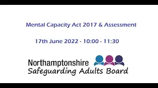 NSAB - Mental Capacity Act and Assessment Training