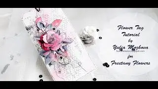 Цветочный тег. Мастер-класс для Freetany Flowers