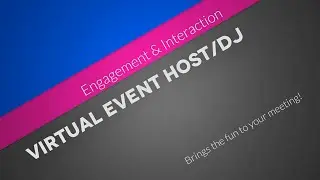Virtual Event/Meeting DJ, MC/Host