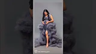 Classic Maternity Ruffle Gowns for Photoshoot!