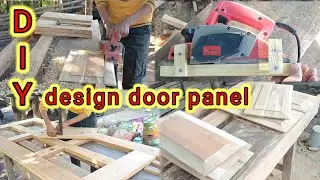 How to make a design door filling panel || using planer machine || design door panel kaisa banai 