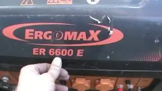 Генератор Бензиновый ERGOMAX ER6600 E Обзор