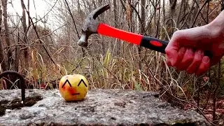 What happens when you hit an apple with a hammer?!