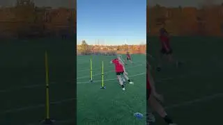 Elevate your soccer skills with this dynamic ball control and finishing drill. ⚽️🔥 #SoccerTraining