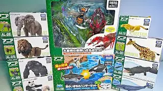 New Sea Animals & Wild Animals Toys - Orca, Shark, Penguin, Lobster, Elephant, Lion, Gorilla
