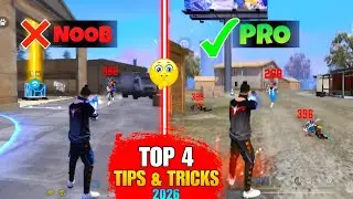 Top 4 Tips And Tricks | Free Fire Noob To Pro Tips And Tricks 2026 🤯 