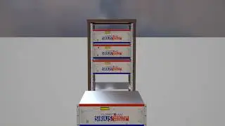 Metal Rack Structure Customised (Animation-3DS max VRAY, SolidWorks-Designed part/fabrication files)