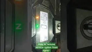 how to remove service option from display of Honda sp 125, service option kese hataye
