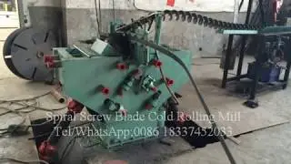 Spiral Screw Blade Cold Rolling Machine