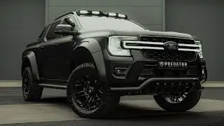 2023 Ford Ranger Predator Body Kit Wrapped in Satin Black 🔥