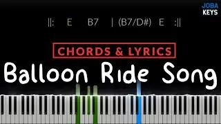 Peppa Pig Balloon Song - Piano chords and lyrics