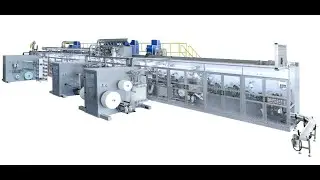 Full servo big waistband baby diaper making machine/production line. www.sqmachine.com