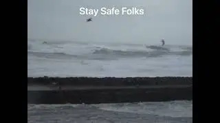 Winter Storm Boddam Harbour, Buchaness, Aberdeenshire, Large Waves