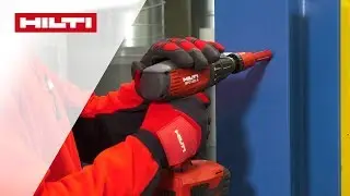 DEMONSTRATIE van de Hilti S-BT bevestigen op staal