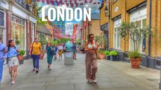 London City Walk | 4K HDR Summer Virtual Walking Tour around the London City | London City Tour [4K]