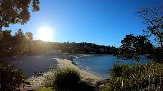[SNA]Ocean View, Ocean Waves on Rocky Point at Balmoral beach Sydney Real time Ambience Sound (ASMR)