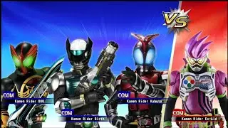 仮面ライダーエグゼイド VS 仮面ライダーオーズ、仮面ライダーバース、仮面ライダーカブト 
