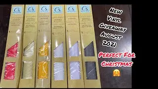 Dollar Tree glittery vinyl GIVEAWAY August 2021