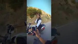 IMPRESSED HER WITH MY STUNT 😉 #sashiyadavstunts #telugubikes #hyderabad