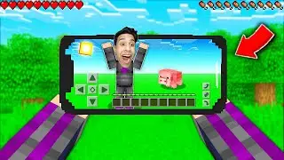 تخيل تلعب ماين كرافت جوا لعبة ماين كرافت حاجة خورافية..!!😱🔥