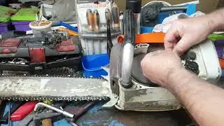 Contrôle allumage d'une tronçonneuseuse  STIHL 045 AV (similaire à la 056 AV )