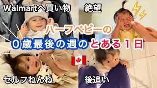 【0歳最後】11ヶ月の1日ルーティン/後追い/セルフねんね/ハーフキッズ/子育て/カナダ