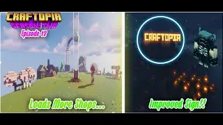 Craftopia SMP!! - Episode 12 - The Shopping District Has Loads More Shops! And We Face The Warden...