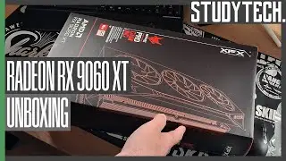 Unboxing XFX Radeon RX 9060 XT Mercury OC Gaming Edition [4K/Deutsch] #studytech