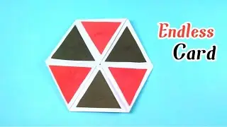 DIY Paper Hexagonal Endless Card.