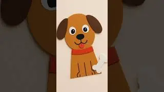 Easy Paper Dog Craft 🐶 | Fun DIY for Kids