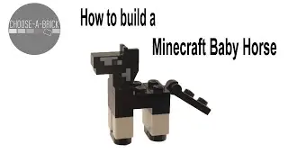 How to build a LEGO Minecraft Baby Horse? Step-by-Step Tutorial