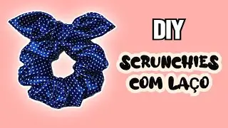 Como fazer  🎀 SCRUNCHIES DE LACINHO _Tutorial completo e fácil !!!