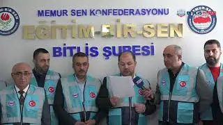 Memur-Sen Bitlis İl Temsilciliği’nden ücret dengesizliği ve gelir adaletsizliğine tepki