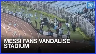 Messi Visit Followed by Vandalism at Kolkata Stadium | Dawn News English