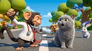 बंदर बना डॉक्टर || The Monkey Became A Doctor || Kid's Cartoon Videos || #cartoon 