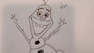 #2025 #frozen3 #olaf #drawing Stickman to Olaf Drawing