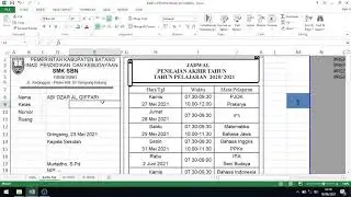 How to Create a Mailing Exam Card in Excel with the Vlookup Formula