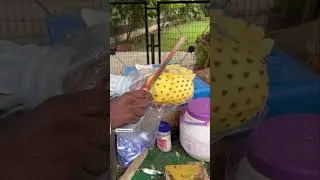 Pineapple Flower cutting skills🌼 #creatingforindia #indianstreetfood #shorts