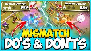 Every TH10 Must Learn How to Deal with a MisMatch! How to Attack TH11 as a TH10 CWL | Clash of Clans