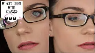 Winged Liner with Glasses | Vamp Stamp Impression | MMM.