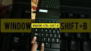 windows+ctrl+shift+b not working ? #shorts #viral