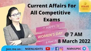 #NSENLIGHTS | UPSC STATE PSC | CURRENT AFFAIRS | RAPID FIRE| BY NIDHI SINGH
