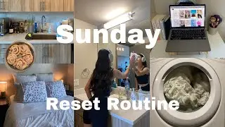 Sunday Reset Routine| College Apartment Reset