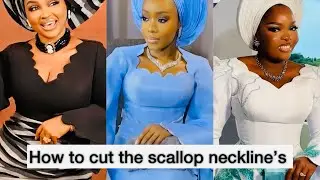 How to cut the trending scallop Neckline 