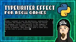 EASY Typewriter Effect for BEGINNERS - Python ASCII Tutorial