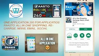 Faasto: All in One Shopping,Recharge,News,Email,Social. 260 Apps in one Application,Just 2.6MB App