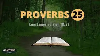 Proverbs Chapter 25.  King James Version (KJV) Bible. With Text and Verse# on Audio
