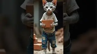 The Father🌹 ❤️,Every Father is a Hero.#ai #cat #shorts #kitten #trending #animation