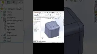 Fillet Feature In Solidworks #shorts #solidworkstutorial