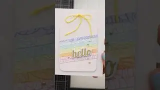 Cute tag card with embossed leftover scraps #neverstopmaking #sundaycraft